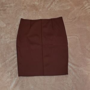 Burgundy Pencil skirt